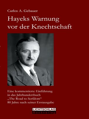 cover image of Hayeks Warnung vor der Knechtschaft